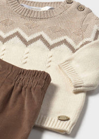 Mayoral - Boy's Sweater And Corduroy Pant Set