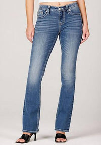 Miss Me Women's Bootcut Jean in medium vintage 1 - women's pants
