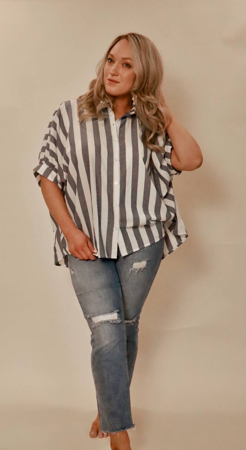 Day + Moon - Nautilus Button Down Top