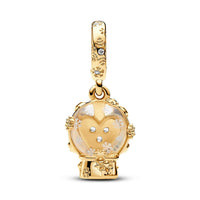 Pandora - Heart Snowflake Snow Globe Dangle Charm