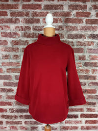 Multiples - Women's Turtleneck Side Button Top