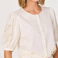 Astr - Joellyn Button Front Top