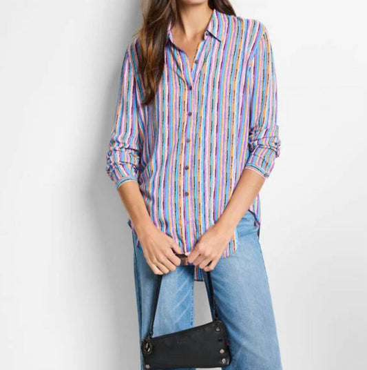 Nic + Zoe - Solstice Stripe Shirt