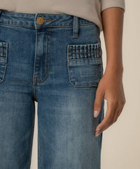 Kut From The Kloth - Maya High Rise Wide Leg Patch Pockets Jeans