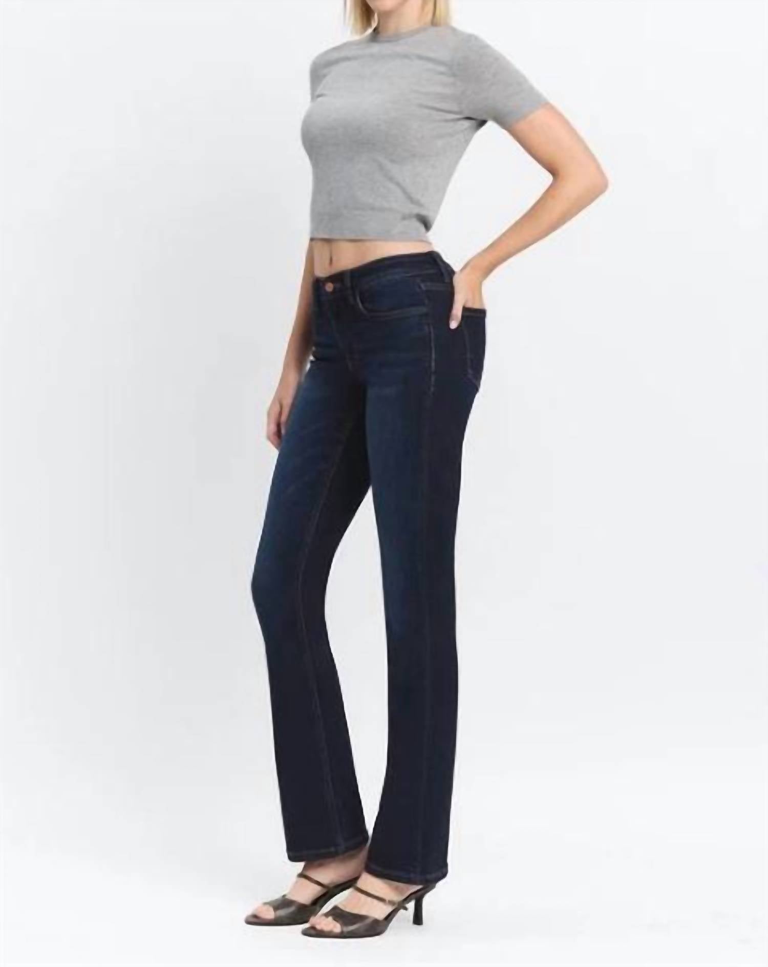 Vervet By Flying Monkey - Marlowe Mid Rise Bootcut Jeans