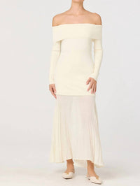 ASTR Lidia Mixed Media Maxi Dress in butter yellow - women's dress