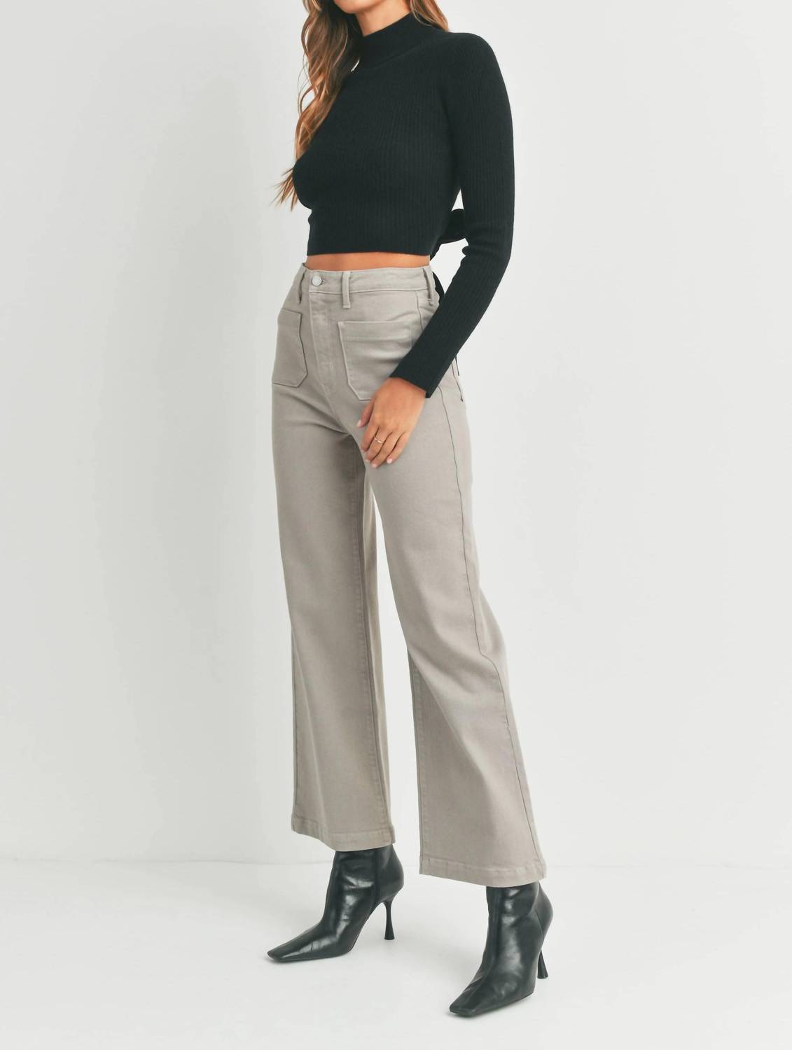 Just Black Denim - High Rise Wide Leg Denim