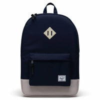 Herschel Heritage Backpack - 21.5 L in peacoat - men's bag - detail view