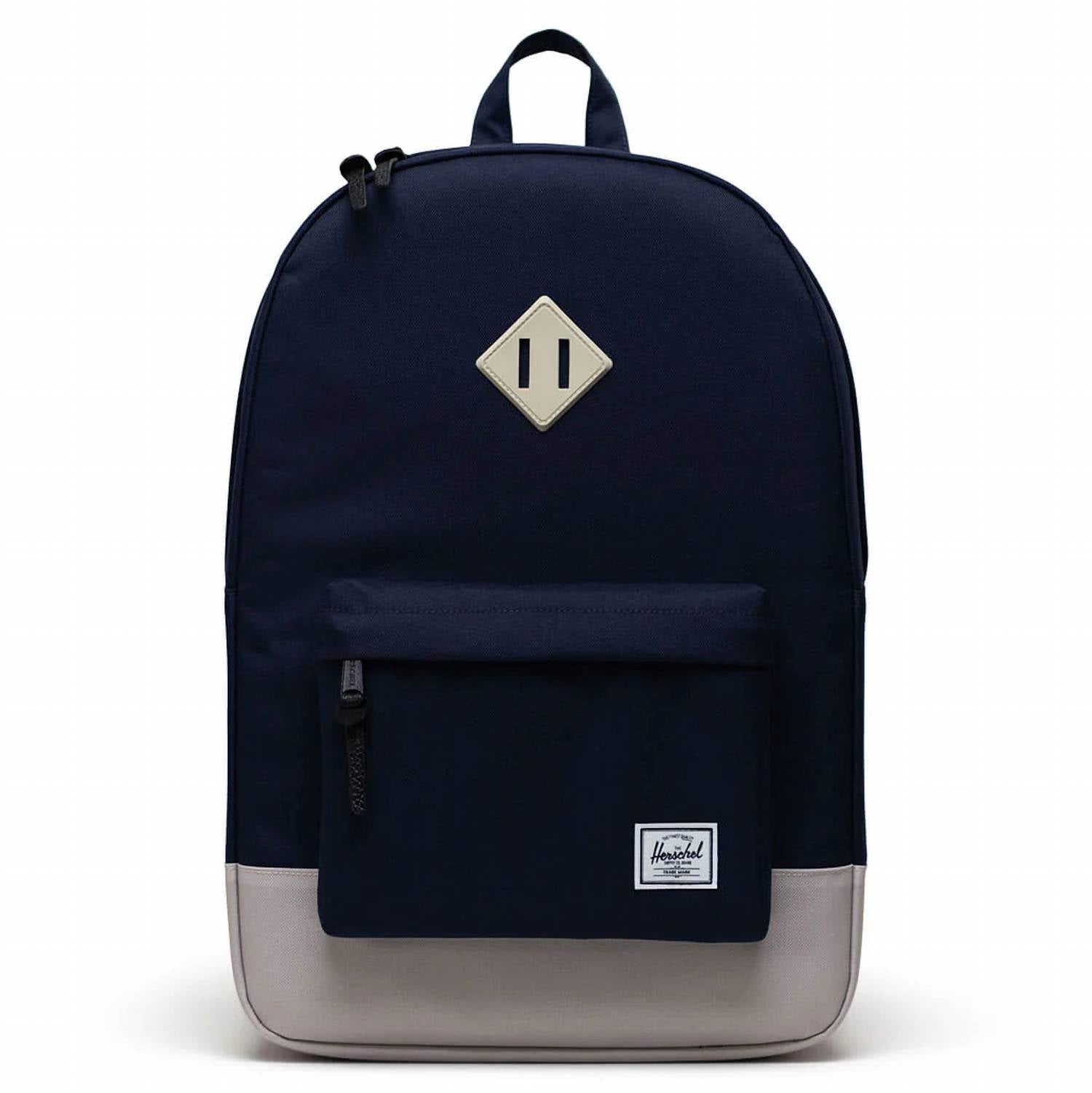 Herschel Heritage Backpack - 21.5 L in peacoat - men's bag - detail view