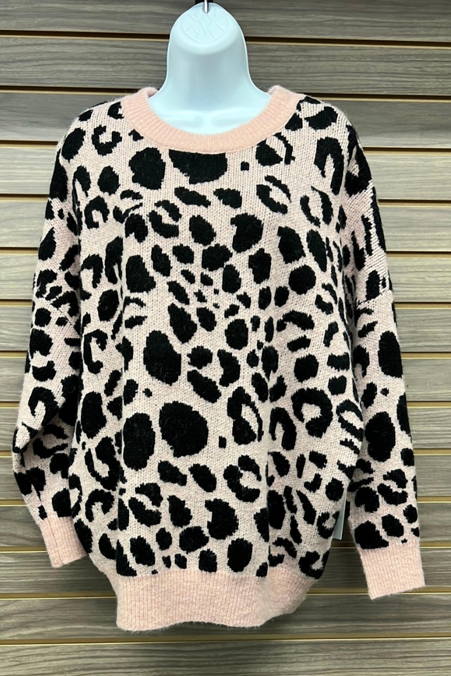 O & O - Women's Leopard Print Sweater