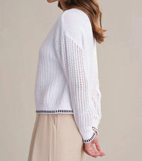 525 America - Woodwind Mixed Knit Crewneck Sweater