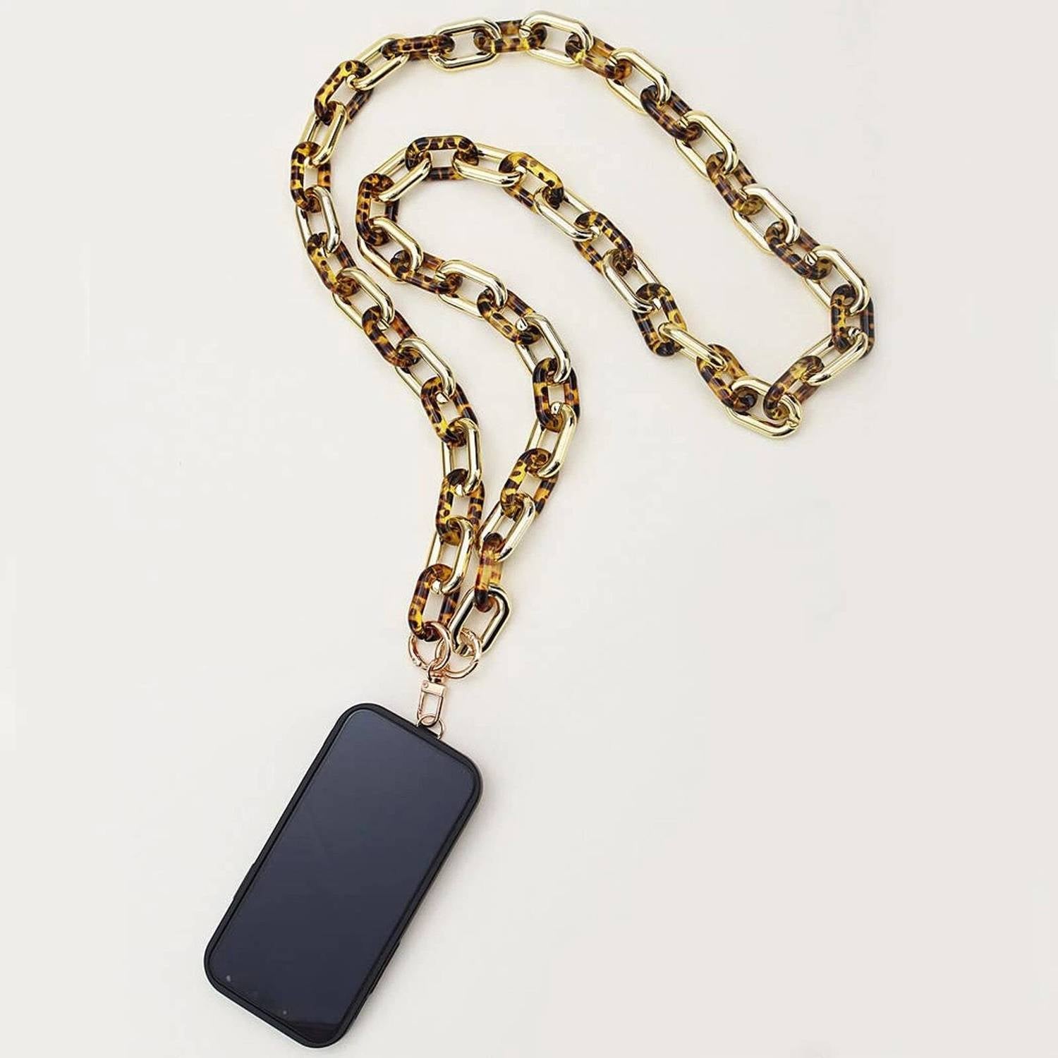 3Am By H&D Accessories - Women's Acrylic Chain Link Crossbody Phone Strap