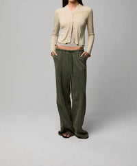 Asher Bonnie Pants in military - women's pants