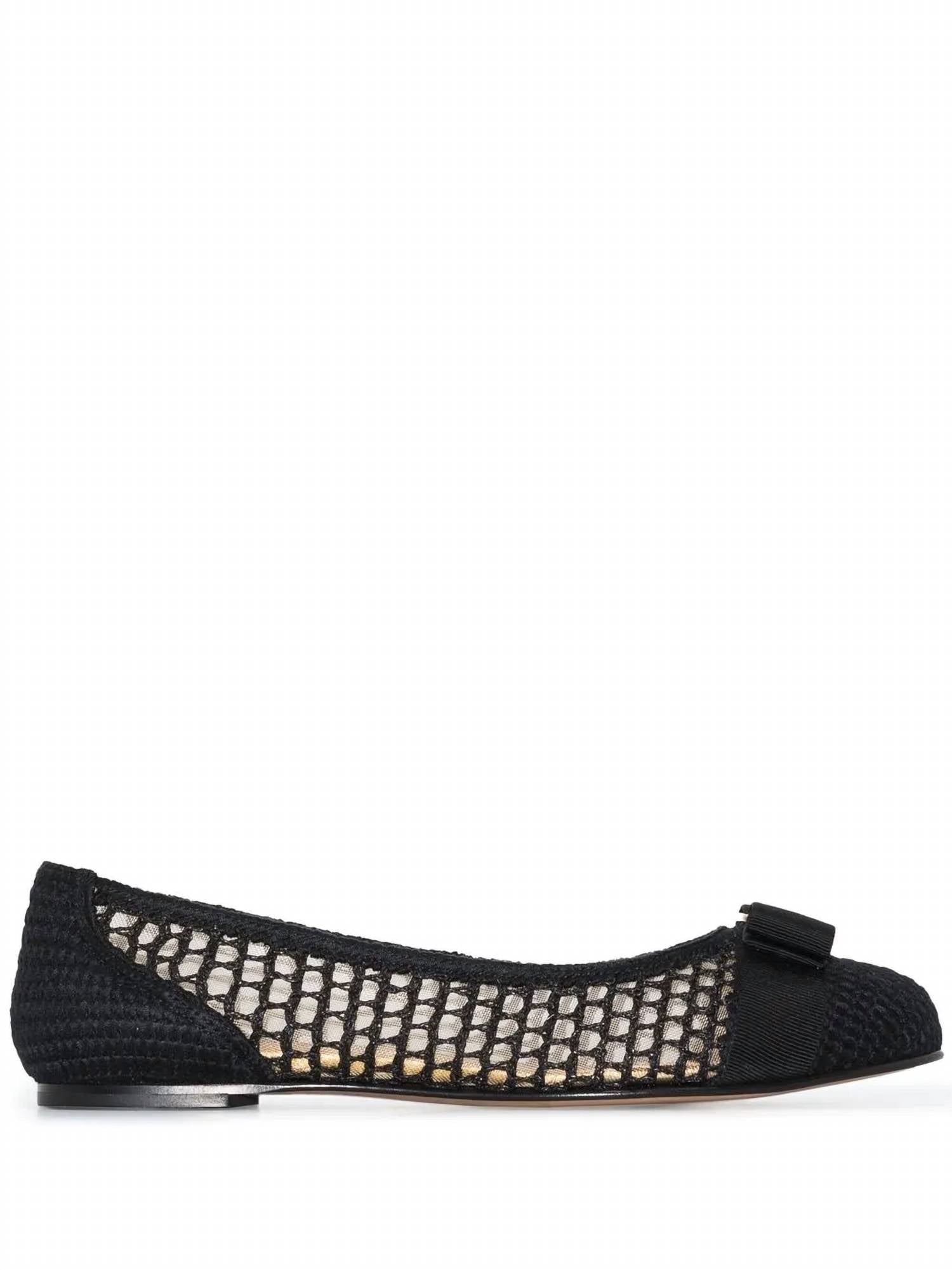 Salvatore Ferragamo - Women's Varina Bow-embellished Ballerina Shoes