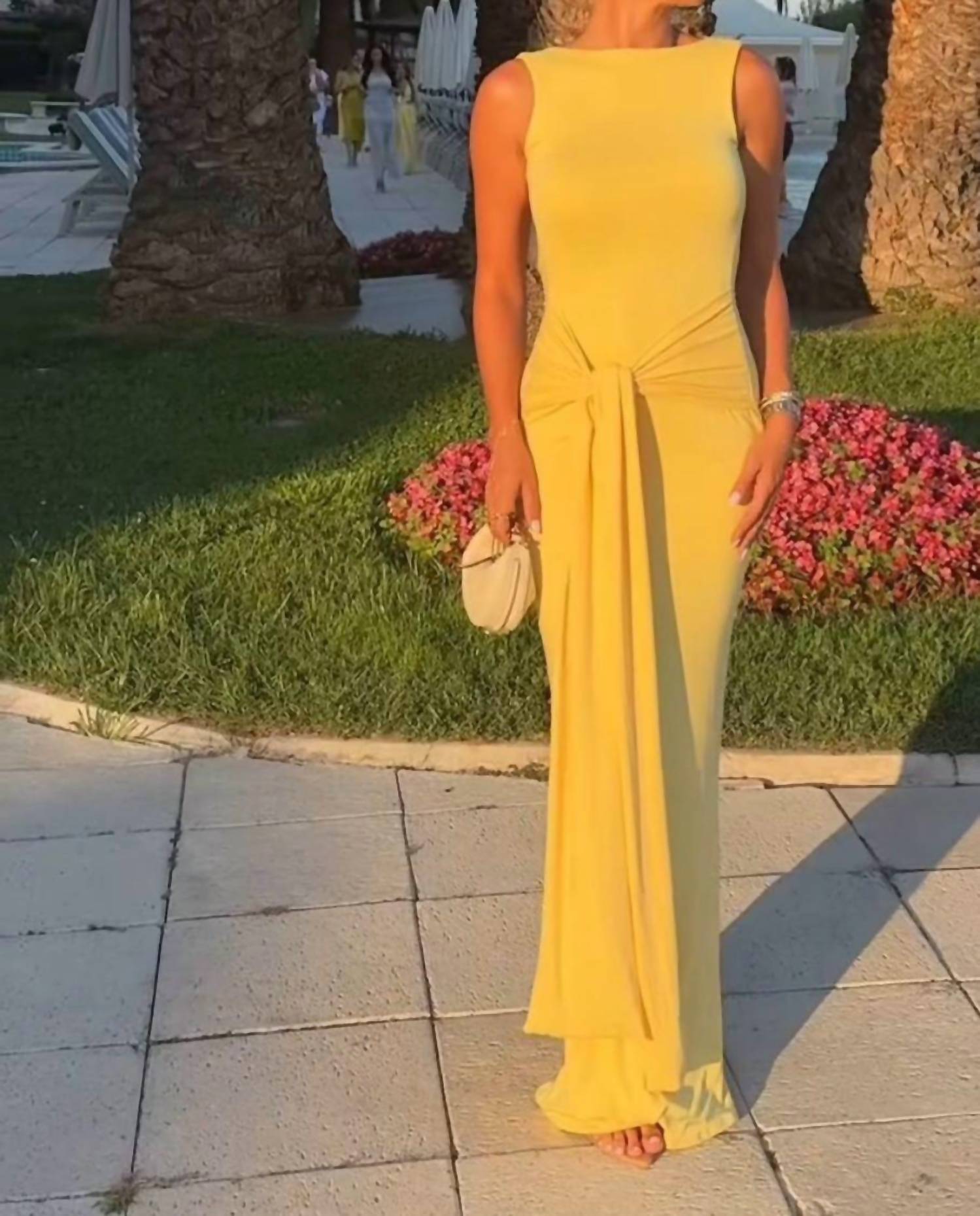 Art & Love Usa - Spandex Ruched Maxi Dress