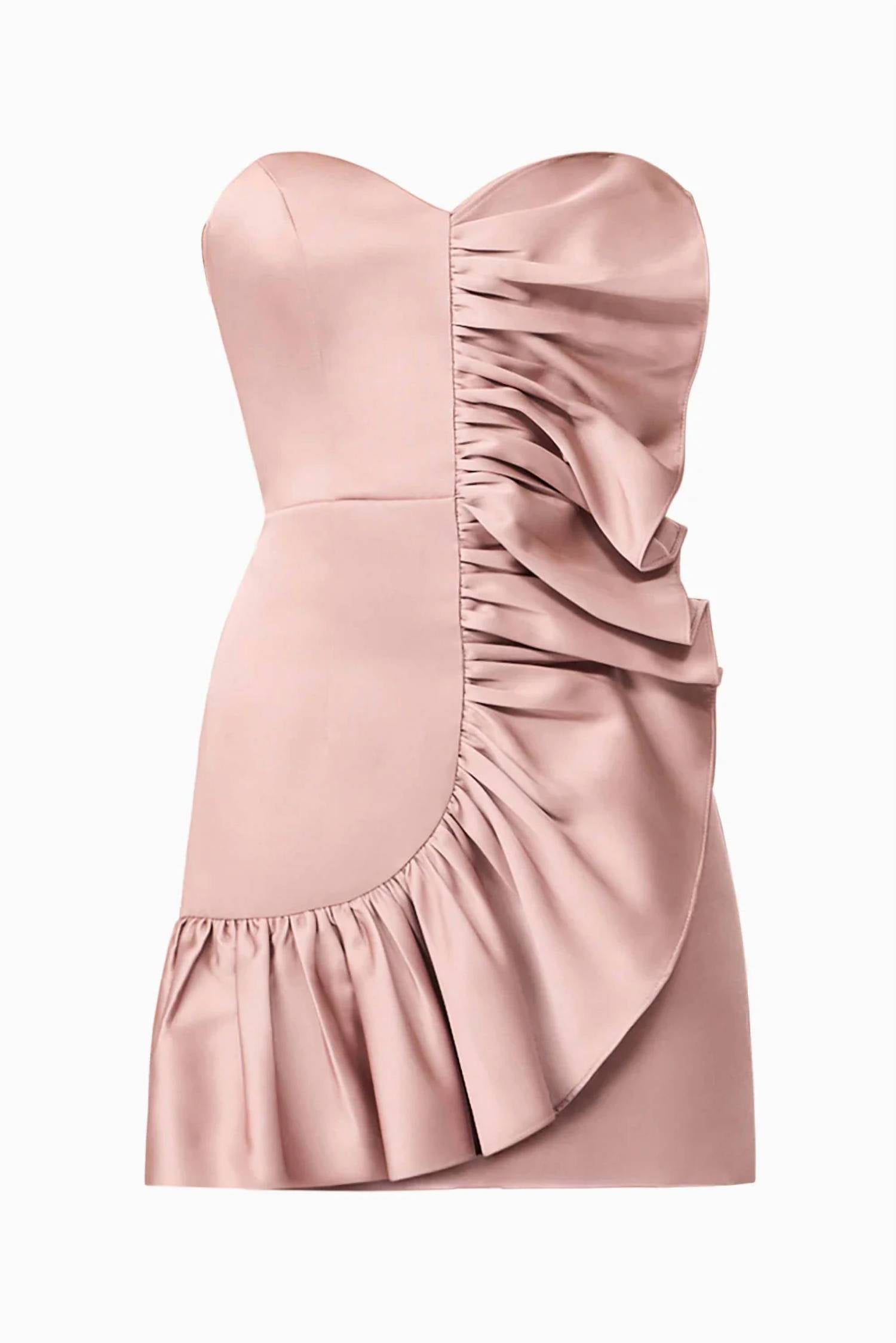 ELLIATT Laura Mini Dress in rosewood - women's dress - view 6
