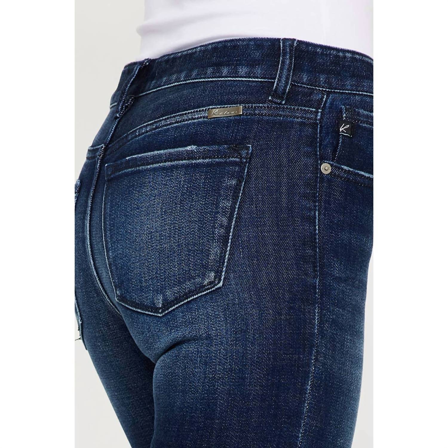 Kancan - Skinny Leg Cuffed Jeans