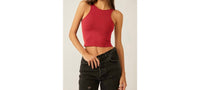 Free People Clean Lines Cami in cherry crush - women's shirt