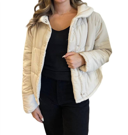 Sherpa Lined Puffer Jacket