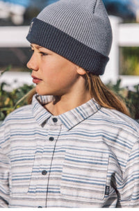 Feather 4 Arrow - Boy's Sundown Flannel Shirt - button - down - shirts - clothing - grey