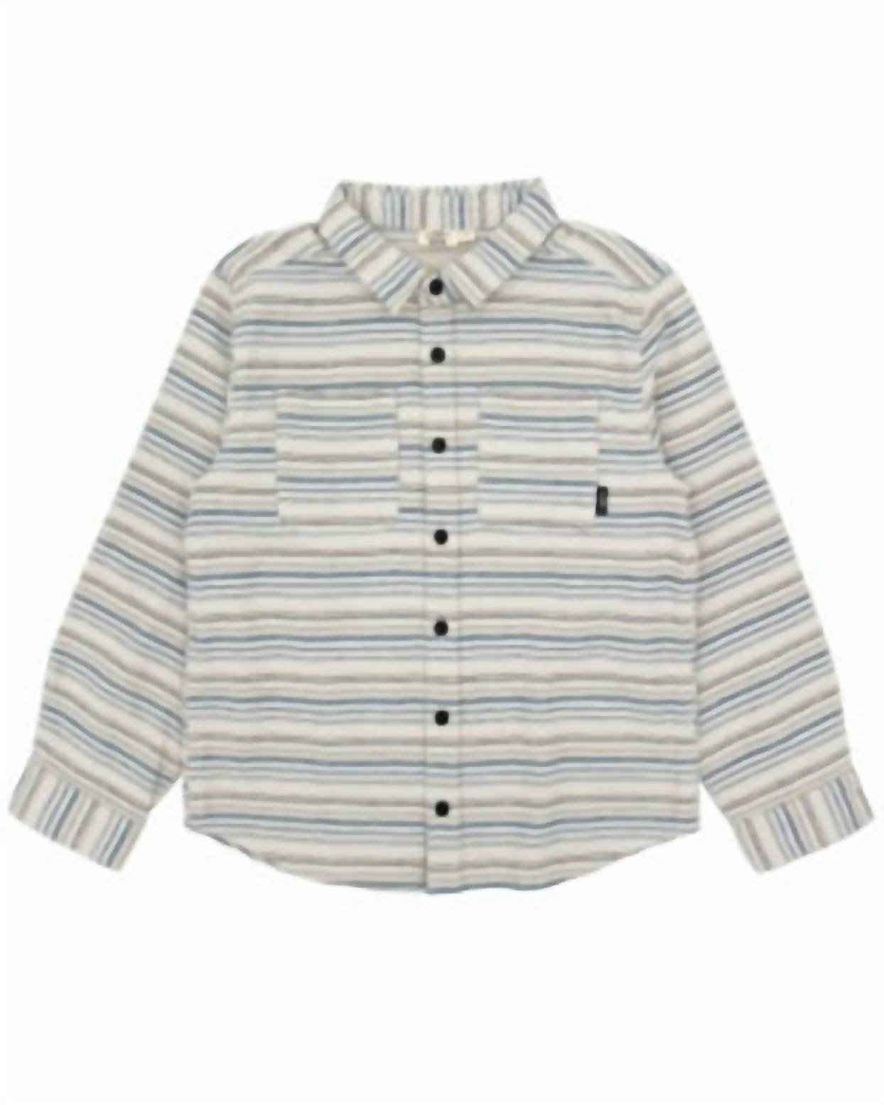 Feather 4 Arrow - Boy's Sundown Flannel Shirt - button - down - shirts - clothing - grey
