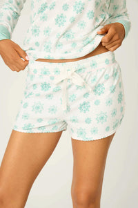Pj Salvage - Snowflake Wishes Pointelle Shorts