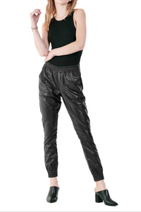 Dear John Denim - Jacey Faux Leather Jogger Pants