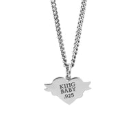 King Baby Studio Women's Tattoo Chosen Heart Necklace in silver - women's jewelry - alternate view