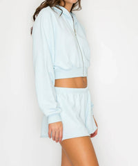 Knit Riot - Cove Crop Zip Hoodie