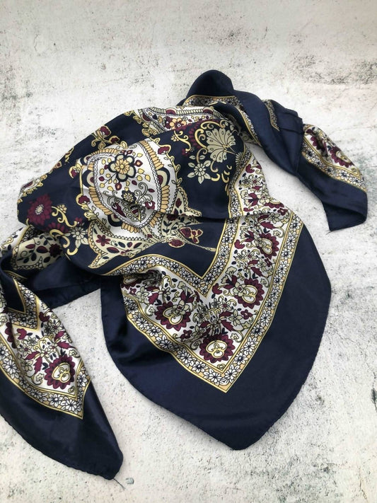 Tc Ranchwear - Women's Floral Paisley Western Southwestern Wild Rag Scarf Accent