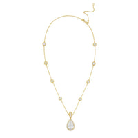 Diana M Jewels - Women's Pear & Round Lab-Grown Diamond Pendant Necklace (5.00 Ct) - Statement