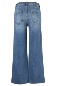 Kut From The Kloth - Women's Meg High Rise Wide Leg Braid Patch Pocket Jeans
