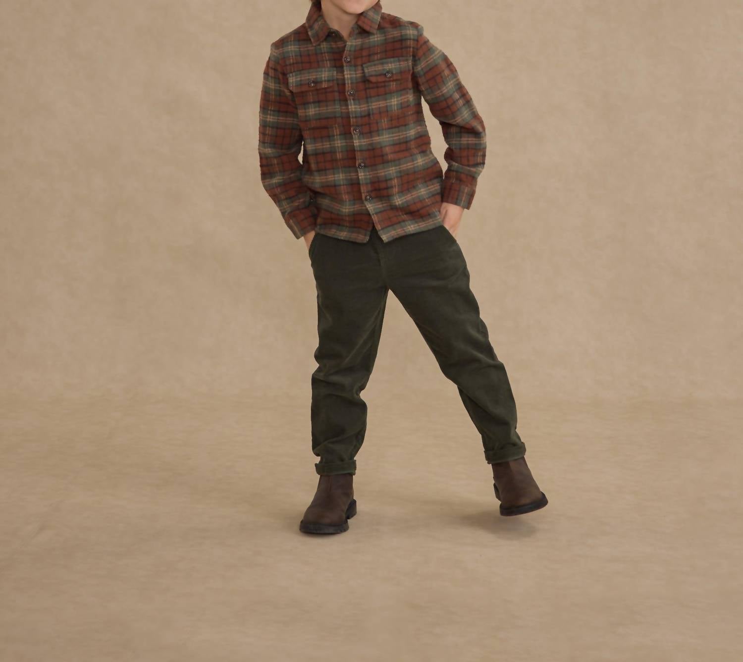 Rylee + Cru - Boy's Pocketed Flannel Shirt