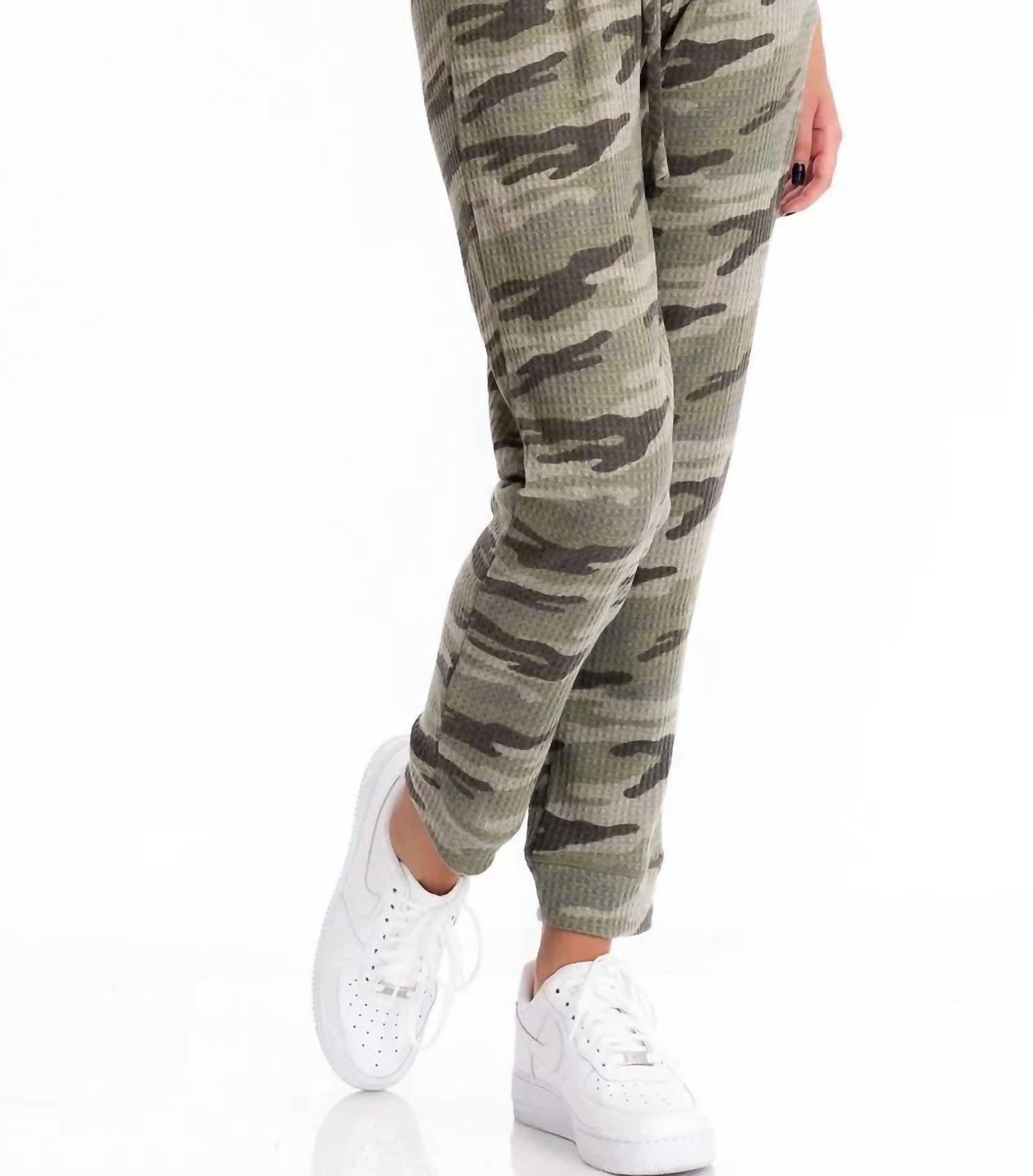 Cy Fashion - Camo Ribbed Knit Lounge Set