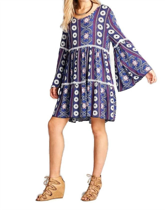 Velzera - Crochet Bell Sleeve Mini Dress