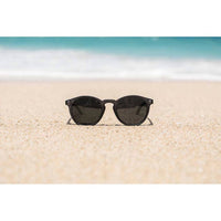 Sunski Women's Dipsea Round Sunglasses in black slate - women's accessory - alternate view