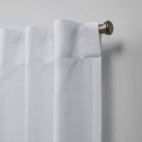 Nicole Miller - Faux Linen Slub Hidden Tab Top Panel Pair Curtain