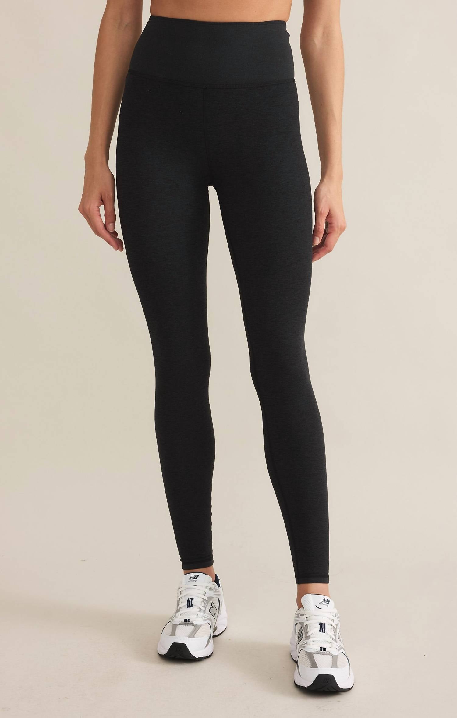 Z Supply Solstice 7/8 Legging in black sands heather - women's pants