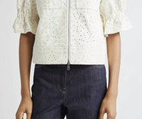 Cinq A Sept - Holly Embroidered Faux Leather Jacket