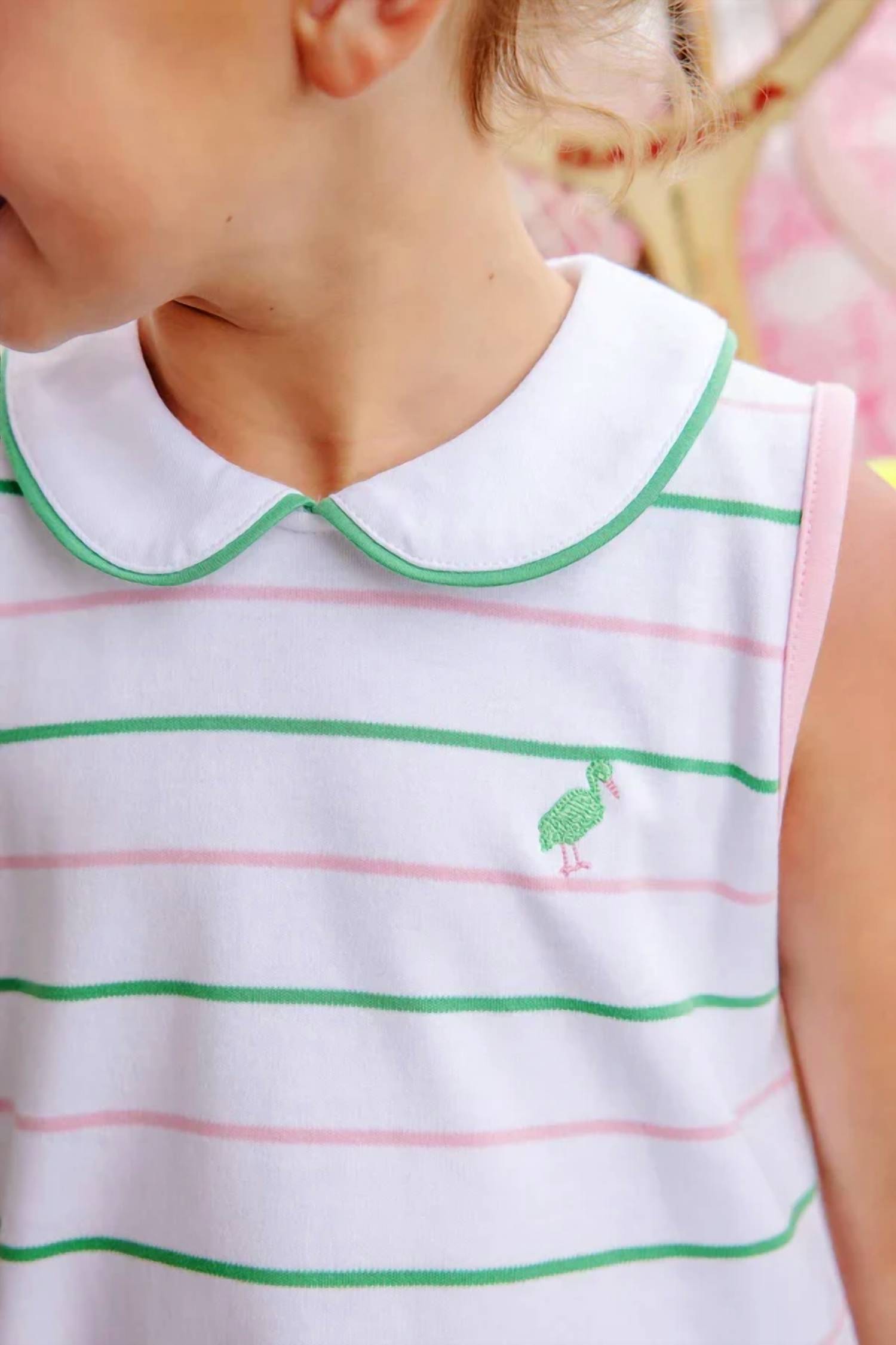 The Beaufort Bonnet Company - Girls' Sleeveless Maude's Peter Pan Collar Dress