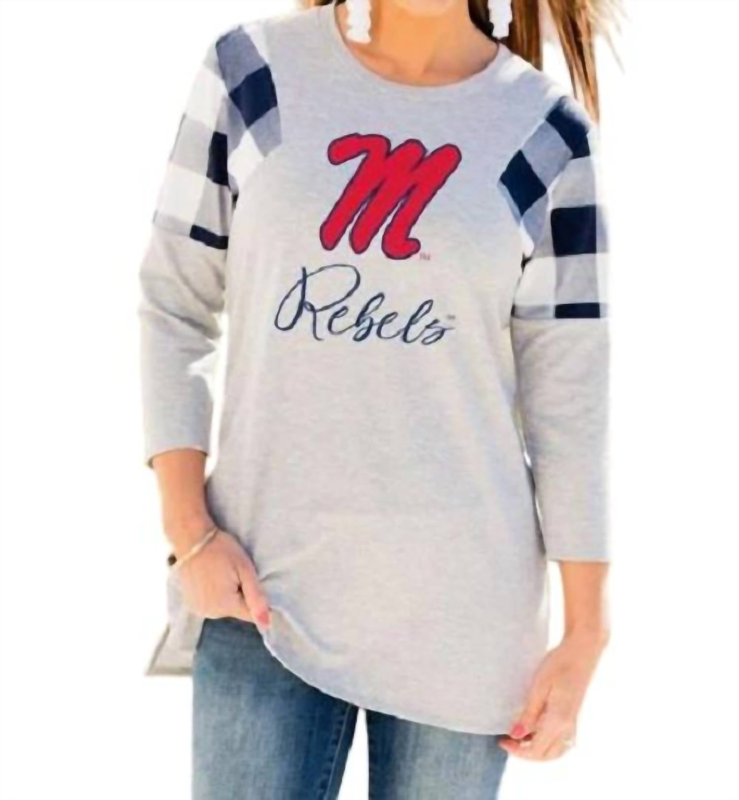 Gameday Couture - Ole Miss Get in Check Tunic