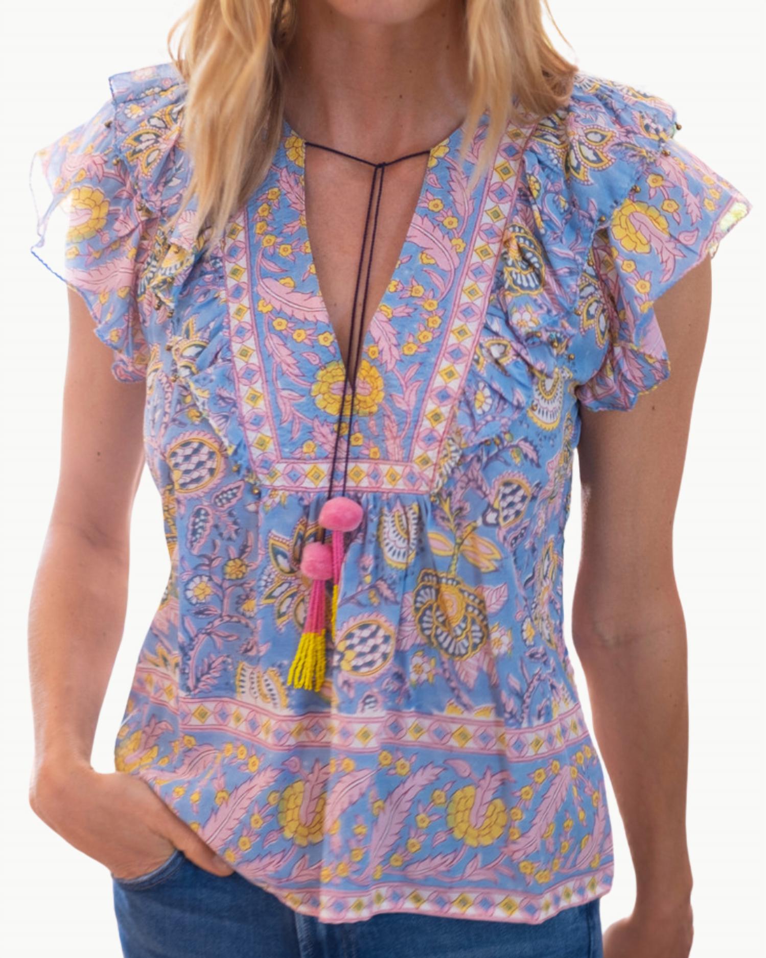 Bell - Kiara V Neck Top