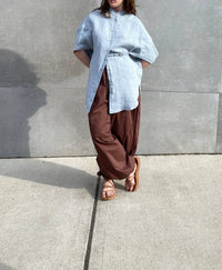 Alysi - MAXI LINEN BLOUSE