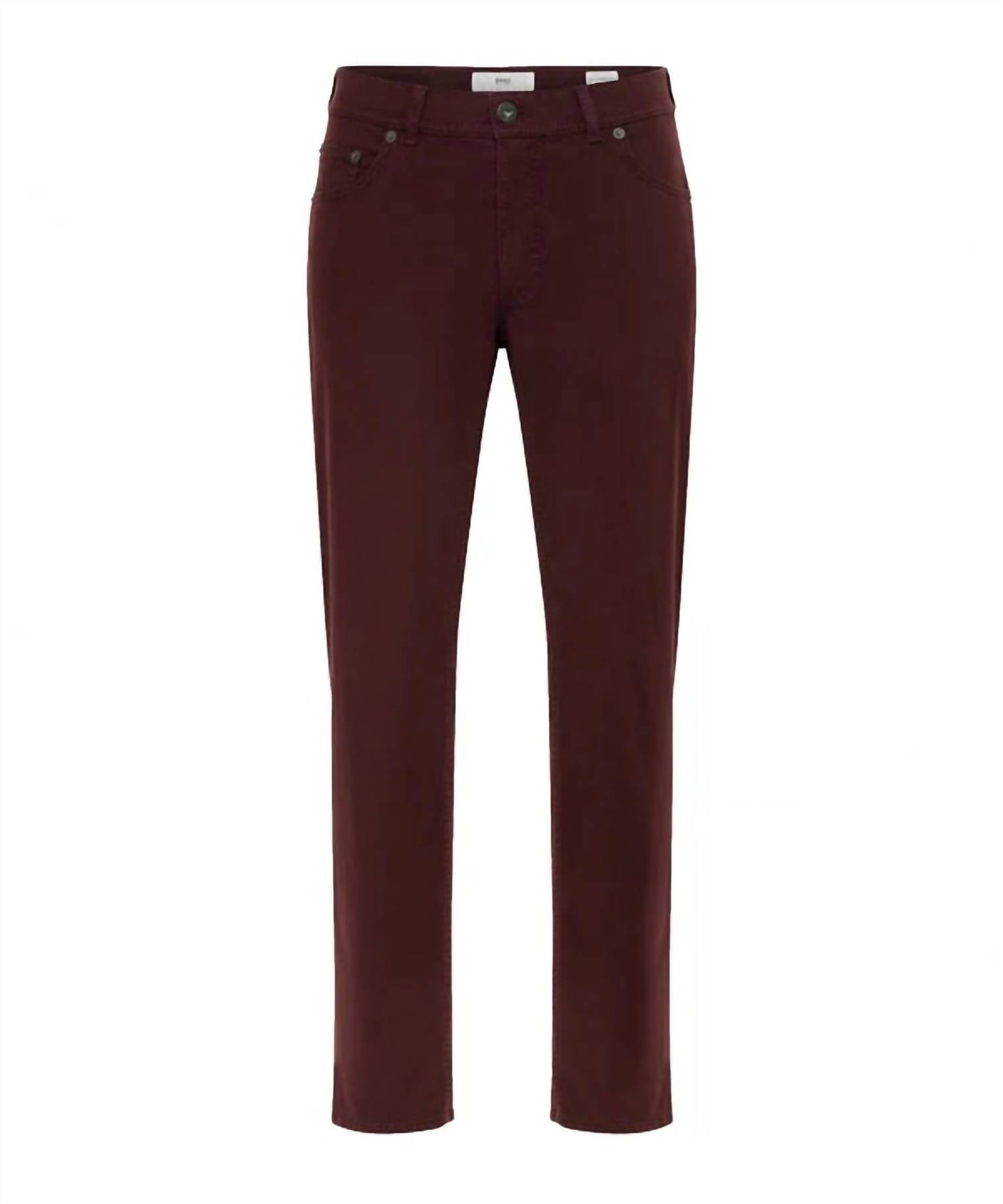 Brax Men's Marathon 4 Seasons Cooper Fancy Pant in vineyard - men's jeans