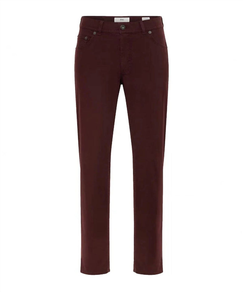 Brax Men's Marathon 4 Seasons Cooper Fancy Pant in vineyard - men's jeans
