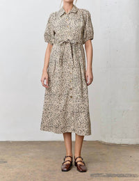 Polagram - Leopard Print Midi Dress