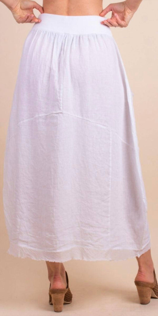 Gigi Moda - Cremona Linen Midi Skirt