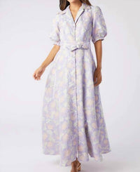 Abbey Glass - Charlotte Jacquard Maxi Gown