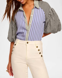 Ramy Brook - Flor Mixed Stripe Top