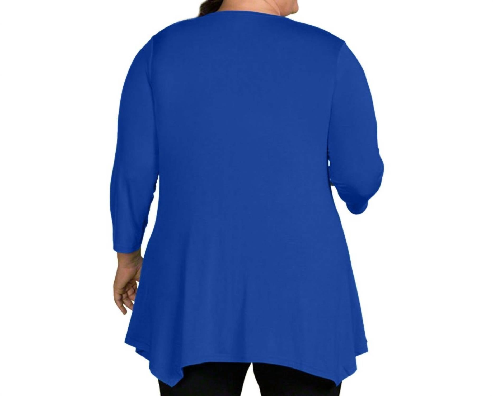 On The Plus Side - Tamsin Bracelet Sleeve Button Detail Top - Plus